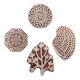 Set of 4 Piece New Mix Wooden Printing Blocks
